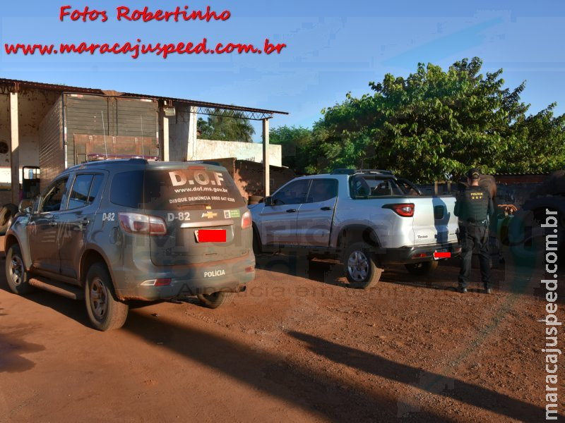 Maracaju: DOF recupera veículo Fiat Toro tomada em assalto na capital Campo Grande