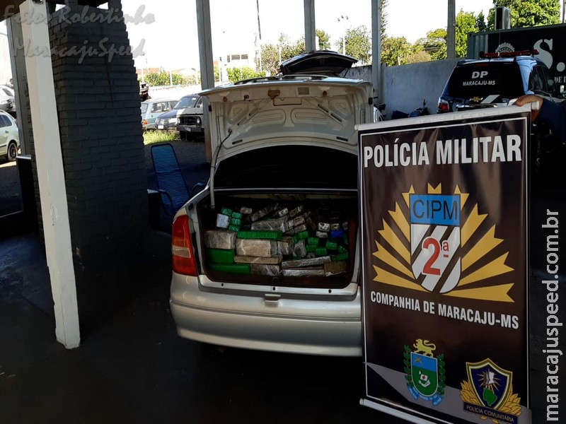 Maracaju: Polícia Militar apreende mais de meia tonelada de maconha em veículo Astra na BR-267 Maracaju: Polícia Militar apreende mais de meia tonelada de maconha em veículo Astra na BR-267