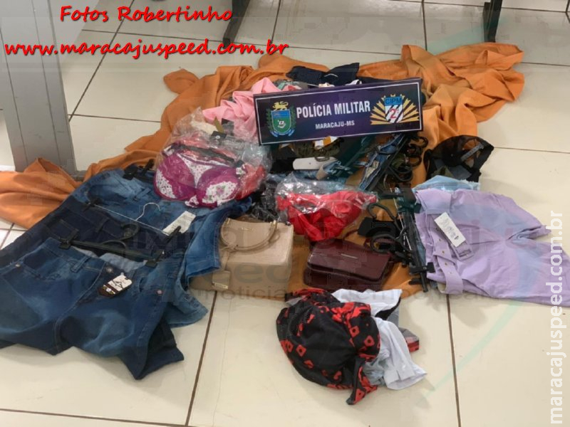 Maracaju: Polícia Militar detém indivíduo por furto. Autor confessou ter praticado três furtos a comércios