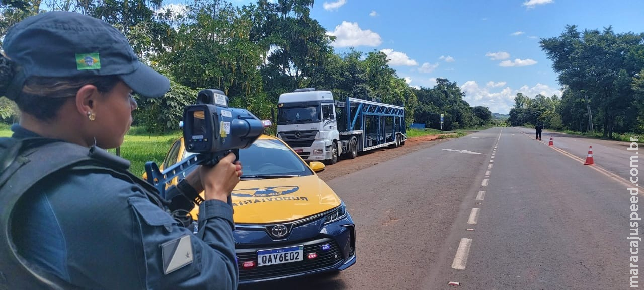 Operação aplica 274 multas em motoristas nas rodovias de MS
