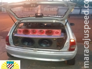 Polícia Militar de Maracaju recolhe veículo com som por perturbação de sossego Polícia Militar de Maracaju recolhe veículo com som por perturbação de sossego