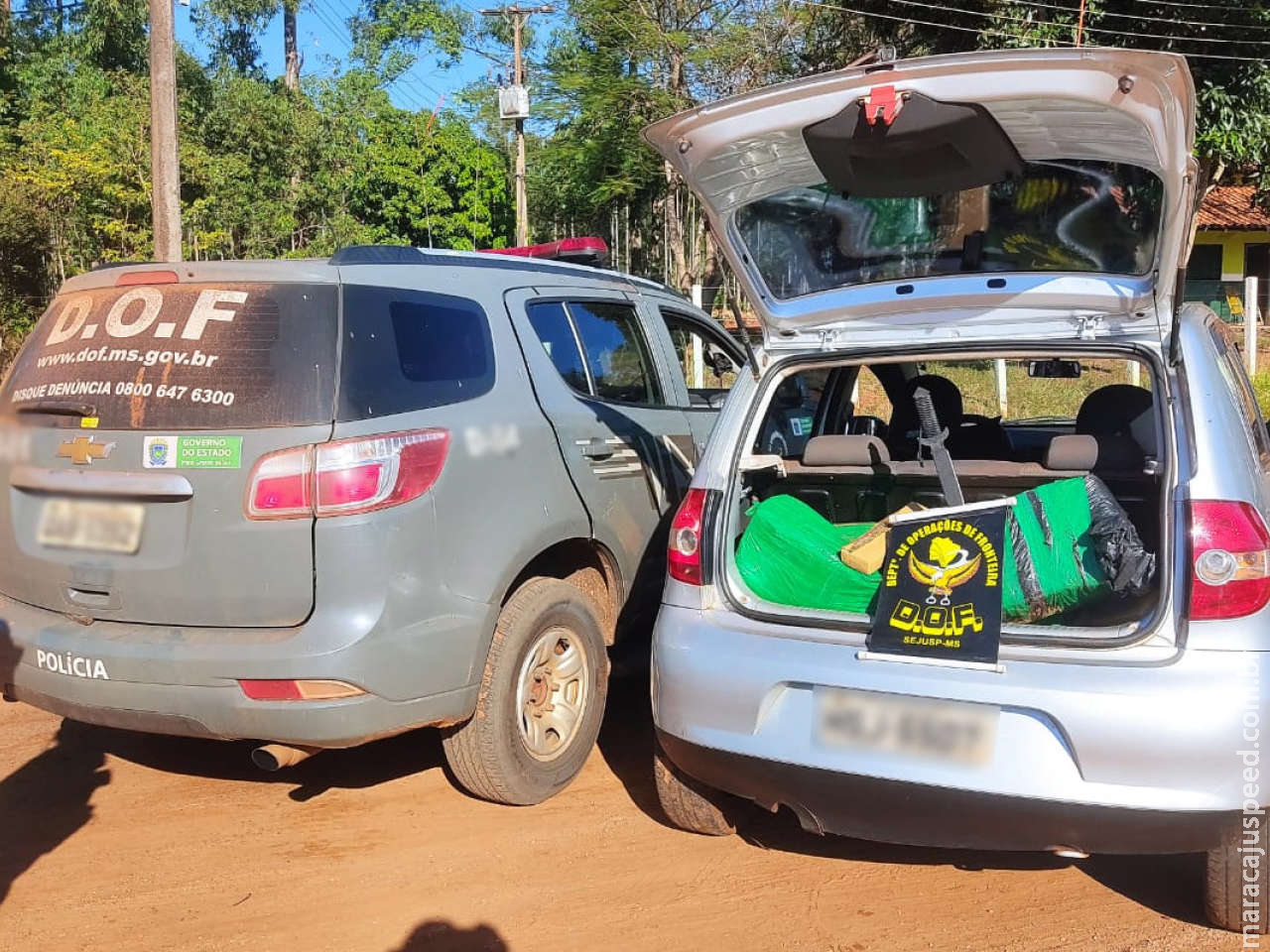Polícia recupera veículo furtado com mais de 150kg de maconha com destino a Dourados Polícia recupera veículo furtado com mais de 150kg de maconha com destino a Dourados