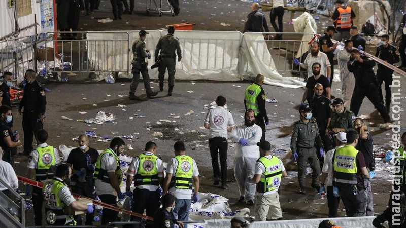 Tumulto em festa religiosa deixa dezenas de mortos em Israel Tumulto em festa religiosa deixa dezenas de mortos em Israel