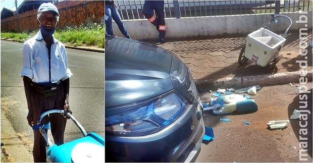Após carro destruir carrinho que era hobby de José Flaviano, neta tenta comprar um novo Após carro destruir carrinho que era hobby de José Flaviano, neta tenta comprar um novo