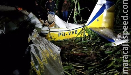  Duas pessoas morrem em queda de avião em Mato Grosso do Sul 