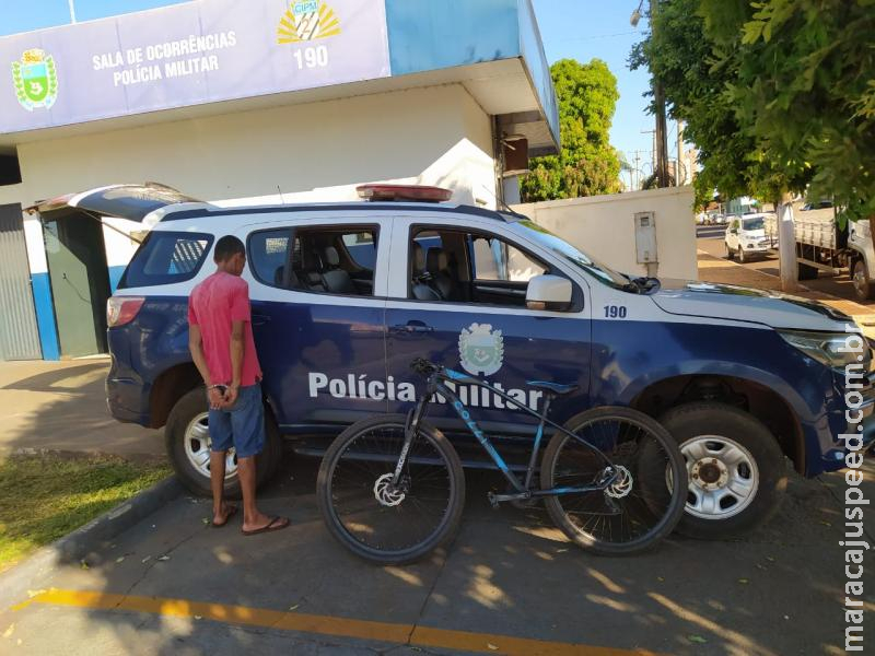 Maracaju: Polícia Militar prende homem e mulher em flagrante, por furto e receptação de bicicleta