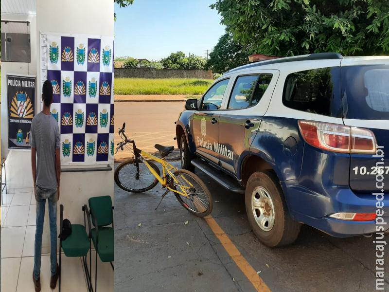 Maracaju: Polícia Militar prende homem em flagrante por receptação e recupera bicicleta furtada
