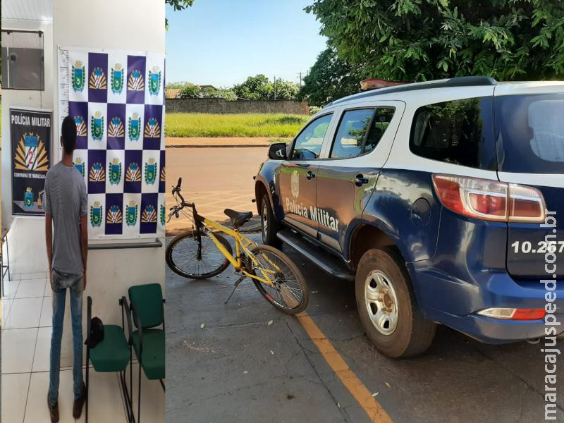 Maracaju: Polícia Militar prende homem em flagrante por receptação e recupera bicicleta furtada Maracaju: Polícia Militar prende homem em flagrante por receptação e recupera bicicleta furtada