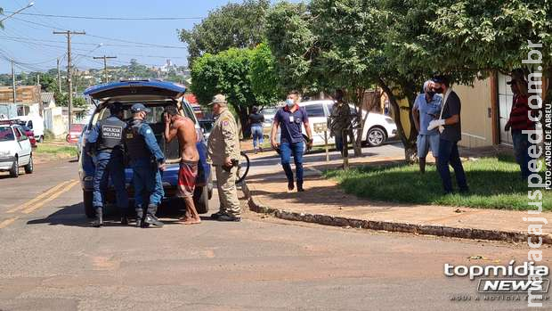 Moradores capturam ladrão e entregam para a PM em Campo Grande