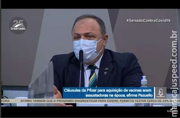 Na CPI, Pazuello diz que se antecipou aos fatos em colapso no Amazonas Na CPI, Pazuello diz que se antecipou aos fatos em colapso no Amazonas