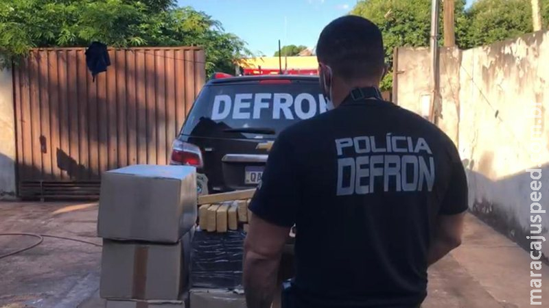 Polícia fecha entreposto de distribuição de drogas e apreende 256kg de maconha