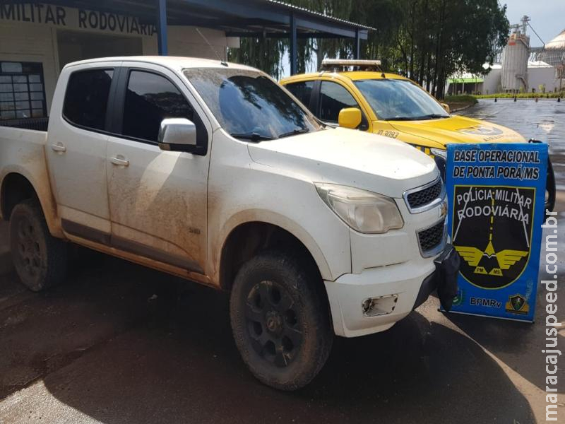 Polícia Militar Rodoviária recupera camionete furtada em Maracaju