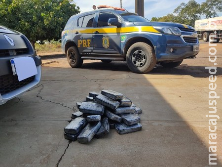 PRF apreende 42,3 Kg de cocaína em Água Clara (MS) PRF apreende 42,3 Kg de cocaína em Água Clara (MS)