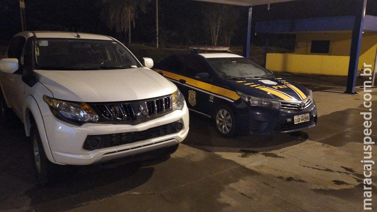 Rapaz é preso com caminhonete furtada na BR-163 em MS Rapaz é preso com caminhonete furtada na BR-163 em MS