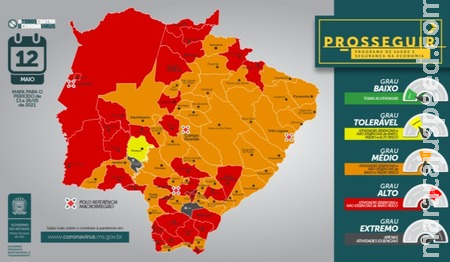 Sidrolândia se mantém na Bandeira Laranja pelo Programa Prosseguir Sidrolândia se mantém na Bandeira Laranja pelo Programa Prosseguir