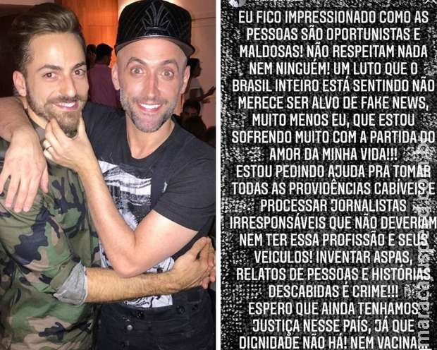 Viúvo de Paulo Gustavo se revolta com rumores de nova relação: "estou sofrendo muito" Viúvo de Paulo Gustavo se revolta com rumores de nova relação: "estou sofrendo muito"