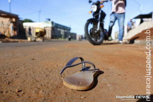 Bandido fracassa em assalto, é atropelado e esfaqueado na Cafezais