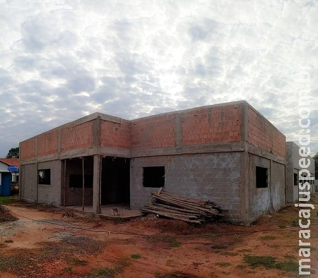 Com 50% já realizada, obra da nova Escola no Quebra Coco inicia a fase de acabamento Com 50% já realizada, obra da nova Escola no Quebra Coco inicia a fase de acabamento