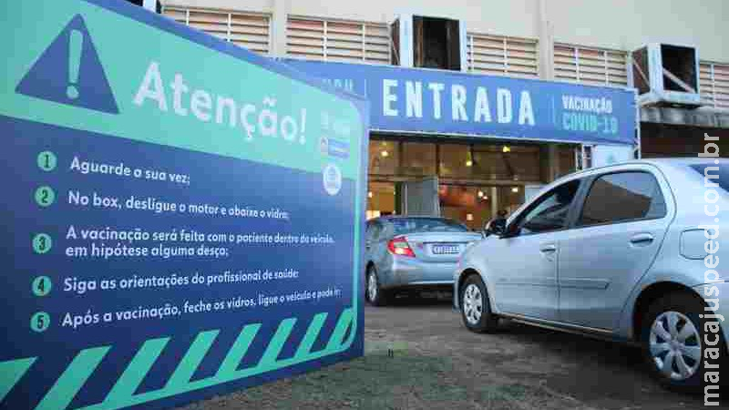 Com inauguração de novo drive-thru, Dourados quer acelerar vacinação contra Covid-19 Com inauguração de novo drive-thru, Dourados quer acelerar vacinação contra Covid-19