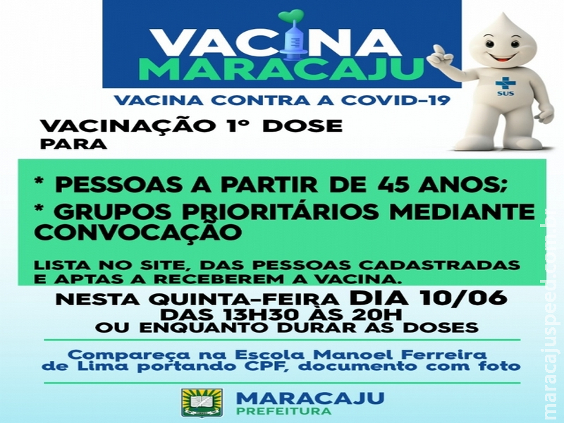 Covid-19: Saiba quais públicos serão imunizados nesta quinta-feira