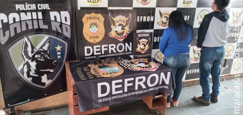 Defron apreende cocaína, armas e munições; dois são presos Defron apreende cocaína, armas e munições; dois são presos