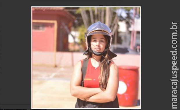 Em Coxim, Sabrinne é a primeira mulher a comandar o Corpo de Bombeiros