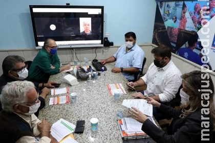 Em reunião, Prefeitura de Três Lagoas debate medidas restritivas com representantes do comércio Em reunião, Prefeitura de Três Lagoas debate medidas restritivas com representantes do comércio