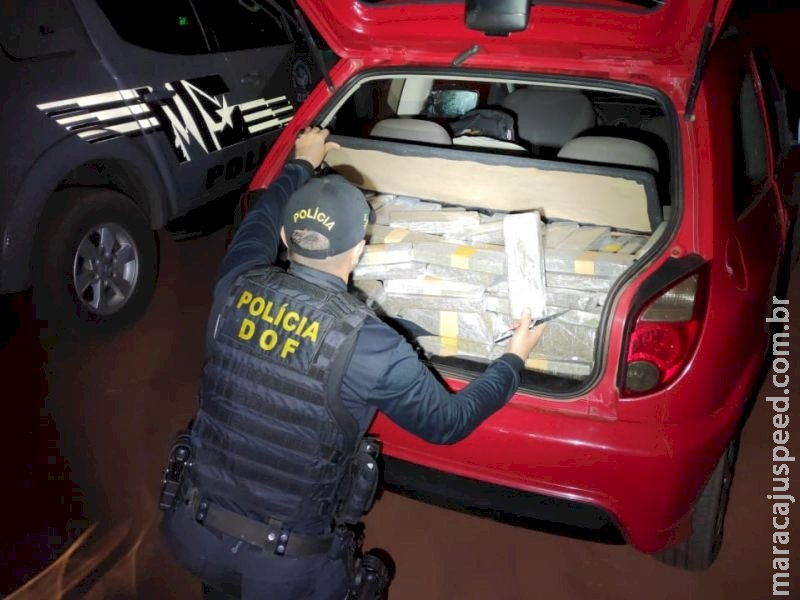 Homem é preso com quase 400 kg de droga na região de Jateí Homem é preso com quase 400 kg de droga na região de Jateí