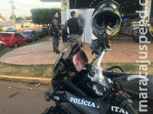 Ladrão é preso com moto roubada após perseguição em cidade de MS Ladrão é preso com moto roubada após perseguição em cidade de MS