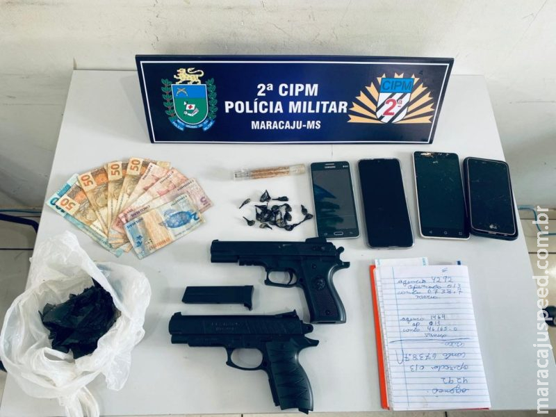 Maracaju: Polícia Militar detém quatro indivíduos por furto, receptação e tráfico de drogas