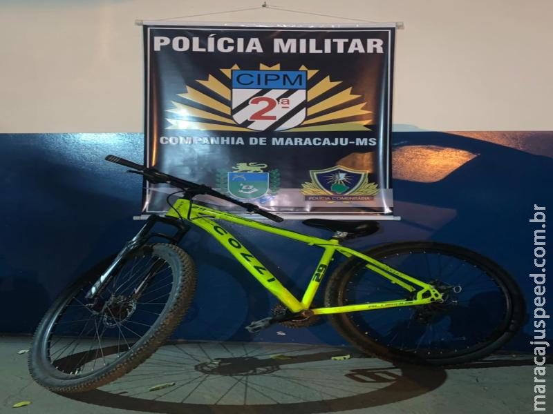 Maracaju: Polícia Militar recupera bicicleta furtada
