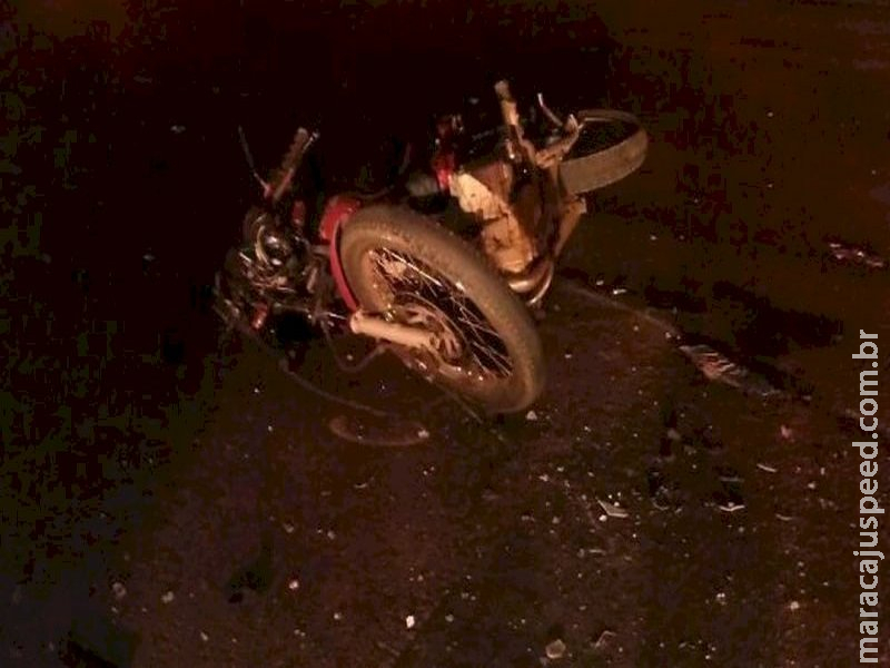 Motorista foge após matar motociclista em acidente em cidade de MS
