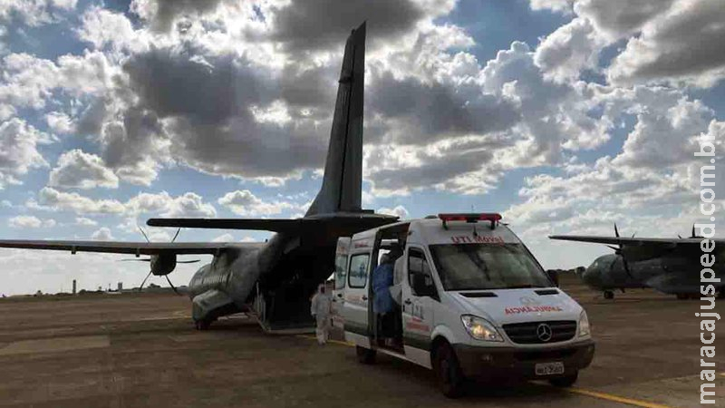 MS já transferiu 14 pacientes para outros estados e vai enviar mais 5 nesta segunda-feira MS já transferiu 14 pacientes para outros estados e vai enviar mais 5 nesta segunda-feira