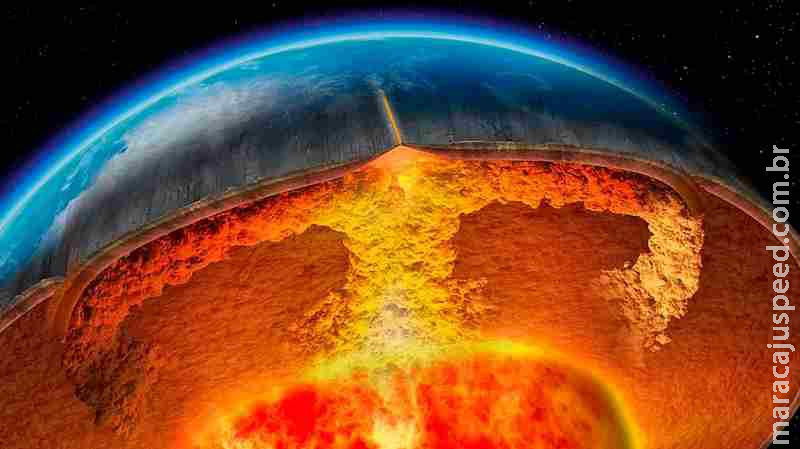 Núcleo da terra cresce mais devagar debaixo do Brasil e cientistas não sabem o porque Núcleo da terra cresce mais devagar debaixo do Brasil e cientistas não sabem o porque