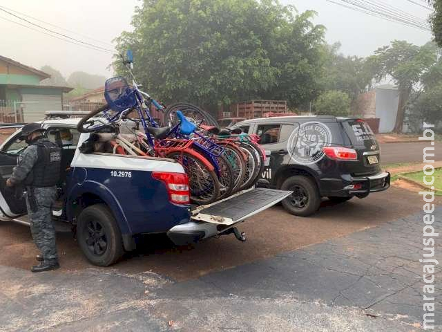 Operação nacional contra o tráfico fecha “boca” e apreende sete bicicletas em Fátima do Sul Operação nacional contra o tráfico fecha “boca” e apreende sete bicicletas em Fátima do Sul