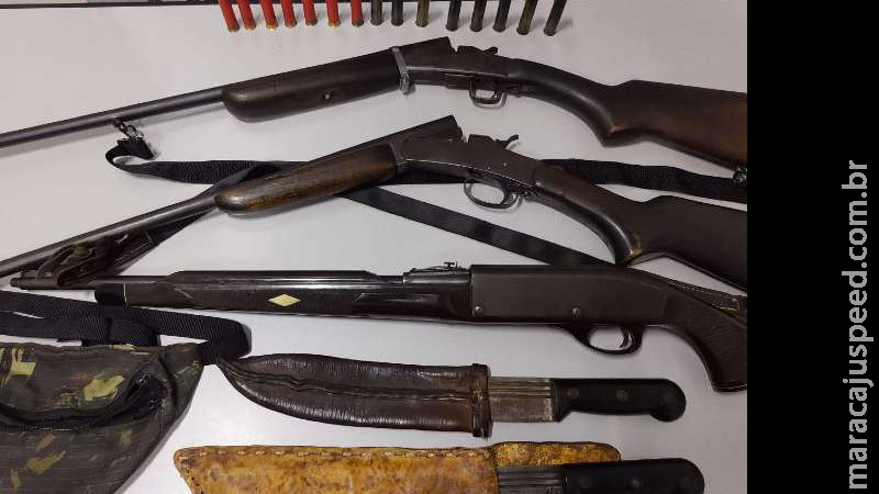 PMA prende dois suspeitos de caça ilegal em Naviraí