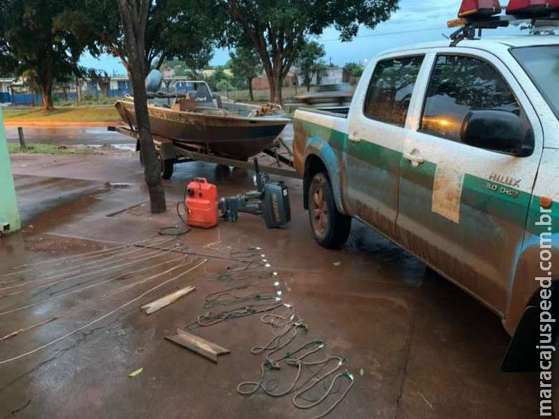 PMA prende pescadores com petrechos irregulares