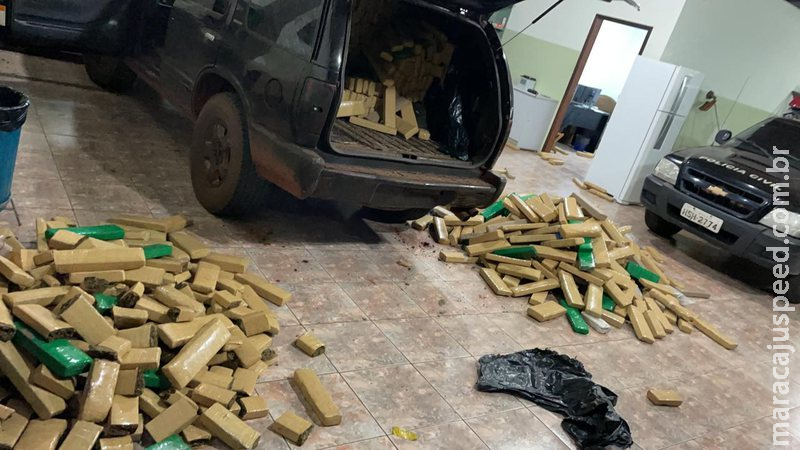Polícia apreende 1,5 tonelada de maconha em carro abandonado