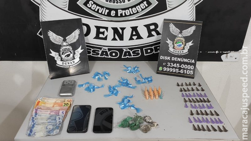 Polícia prende três e apreende drogas e dinheiro no Jardim centro Oeste