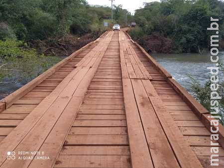 Prefeitura concluiu a reforma de ponte sobre o Rio Vacaria no Barra Nova Prefeitura concluiu a reforma de ponte sobre o Rio Vacaria no Barra Nova