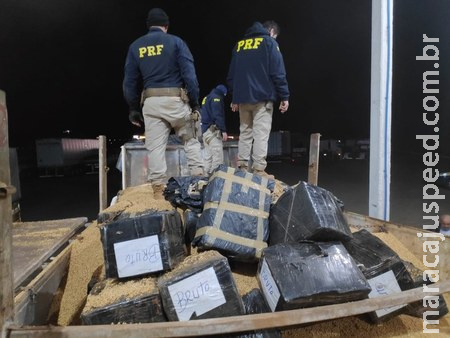 PRF apreende 10 toneladas de maconha em Nova Andradina (MS) PRF apreende 10 toneladas de maconha em Nova Andradina (MS)