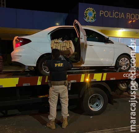 PRF apreende 378,5 Kg de maconha em Eldorado (MS) 