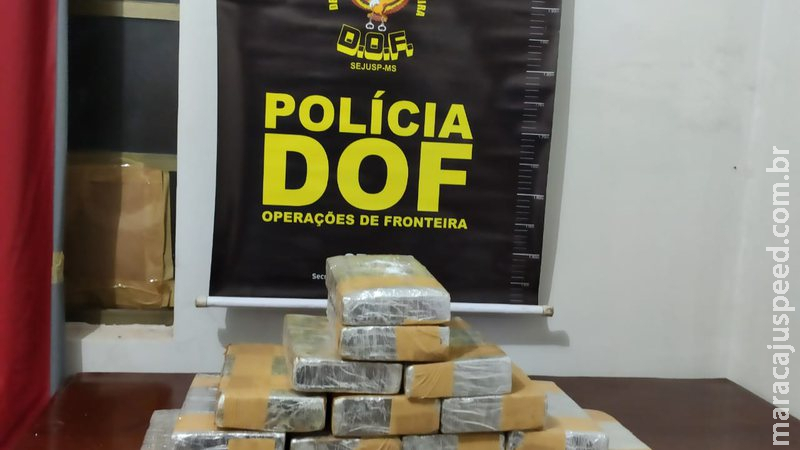 Traficantes pulam muro e deixam mulher com mais de 16 quilos de cocaína em cidade de MS