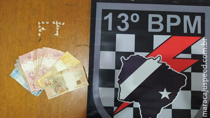 Autor de tráfico de drogas é preso pela Polícia Militar em Paranaíba