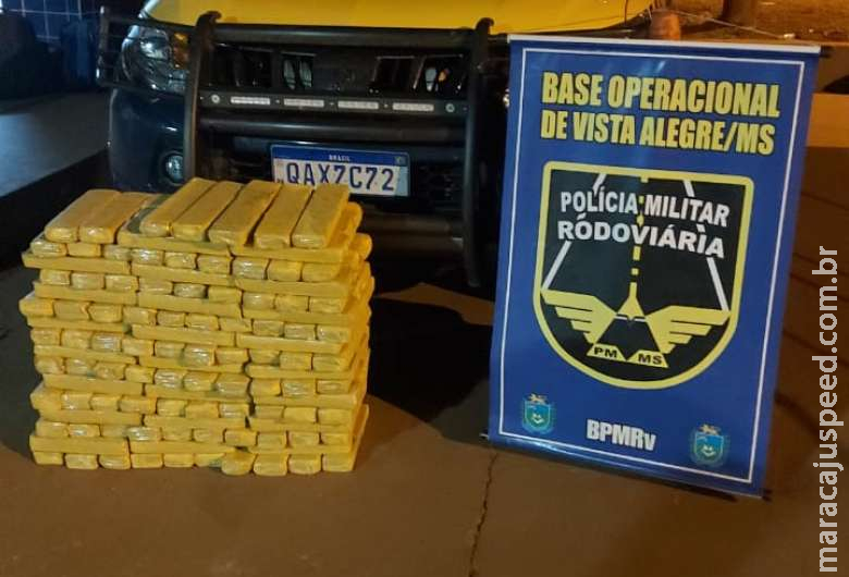 Casal é preso transportando mais de 100 quilos de maconha na MS-164