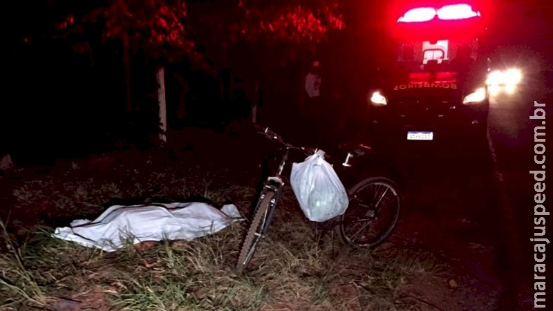 Ciclista sofre mal súbito e morre na rodovia em Ivinhema