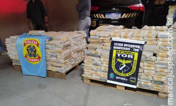 Cocaína avaliada em R$ 25 milhões é apreendida ao sair de MS em carga de soja