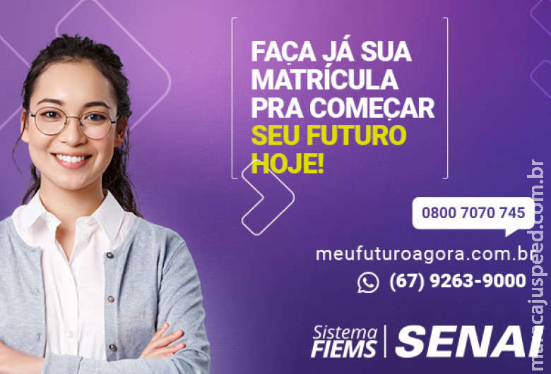 Com 94% de contratação do mercado, Senai abre inscrições para cursos na Capital e no interior Com 94% de contratação do mercado, Senai abre inscrições para cursos na Capital e no interior