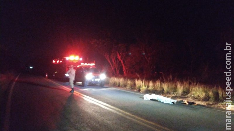 Com perfuração de tiro, homem é encontrado morto na MS-040; vítima estaria acompanhada