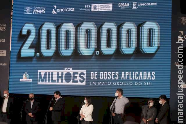 Dois milhões de vacinados é começo da volta da vida normal em MS, avisa governo Dois milhões de vacinados é começo da volta da vida normal em MS, avisa governo